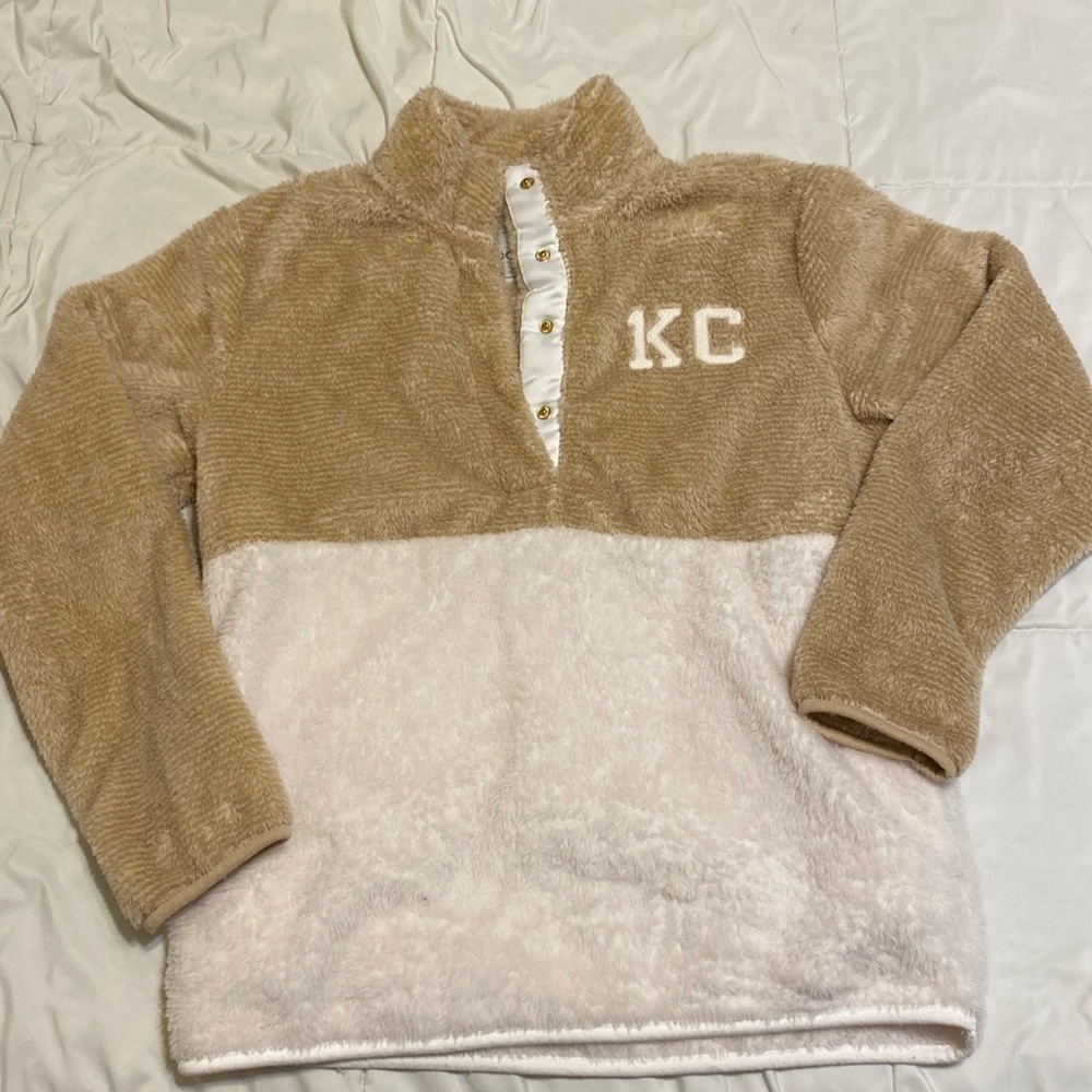 Two toned KC quarter zip